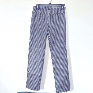 NEW Van Heusen Pants, super stretch pull on crop/slim fit -Size 2- White & Blue
